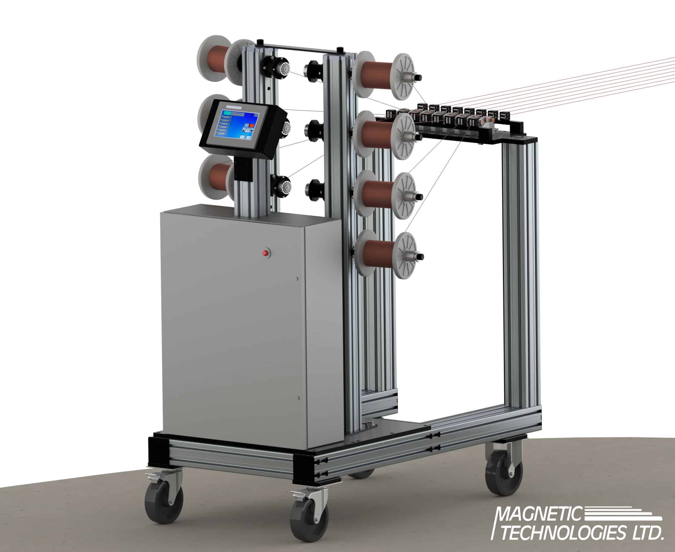 Cable payoff stands and wire payoff stands Cable payoff stands and wire payoff stands